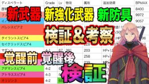 【オクトパストラベラー大陸の覇者】新武器＆新強化武器＆新防具！検証。覚醒前と覚醒後の火力検証も！