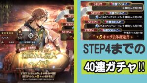 【ヘイズガチャ】STEP4までの40連!!【オクトパストラベラー大陸の覇者】