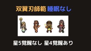 【オクトラ大陸の覇者ver1.10.1】双翼刃師範 睡眠なし
