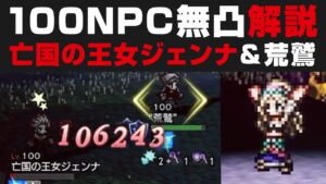 【オクトラ大陸の覇者】新100NPC亡国の王女ジェンナ＆荒鷲の倒し方無凸解説・初のダメージ限界突破【オクトパストラベラー大陸の覇者検証】