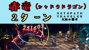【オクトパストラベラー　大陸の覇者】赤竜（シャドウドラゴン）2ターン【OCTOPATH TRAVELER CotC】